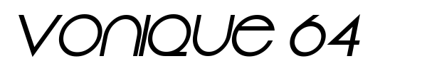 Vonique 64 font preview